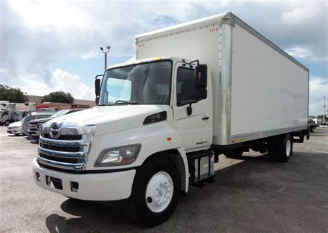Look at this 2017 Hino 268 26 ft Box Truck - 230HP, 6 Speed Automatic, Roll up Door, Liftgate for sale in New Jersey for 70,000. . Hino 26ft box truck for sale